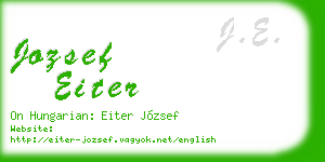 jozsef eiter business card