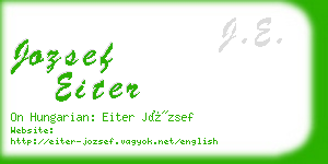 jozsef eiter business card